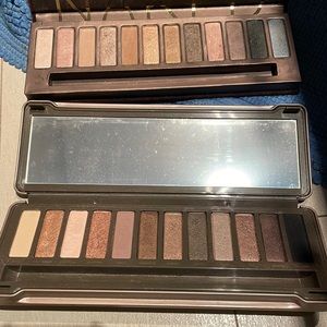 Eyeshadow Palette Naked, Naked 2 and Lorac Pro